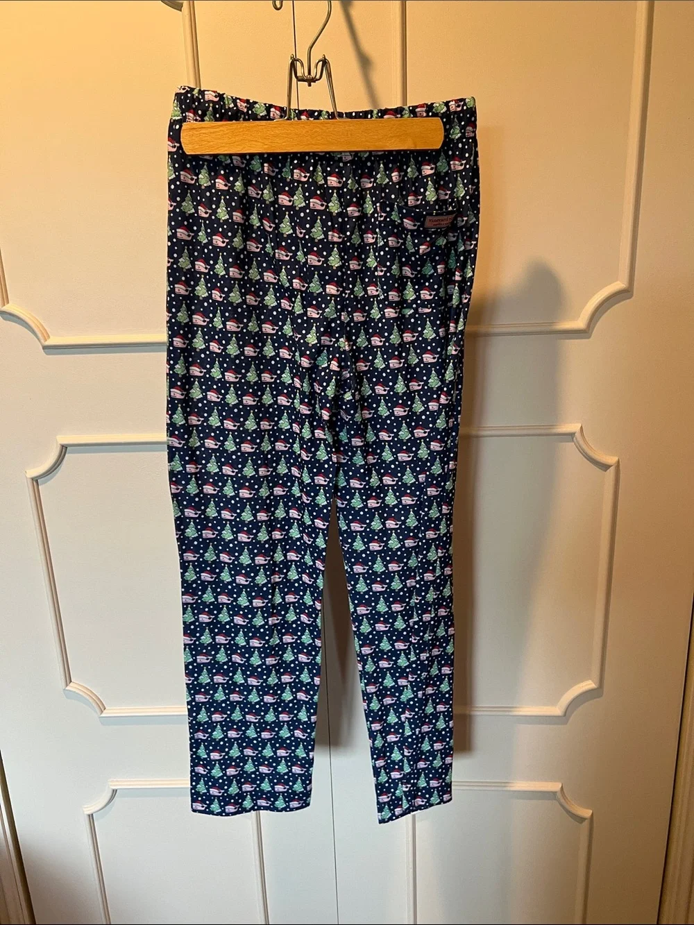 Vineyard Vines Navy Holiday Tree & Ornament Print Lounge Pants